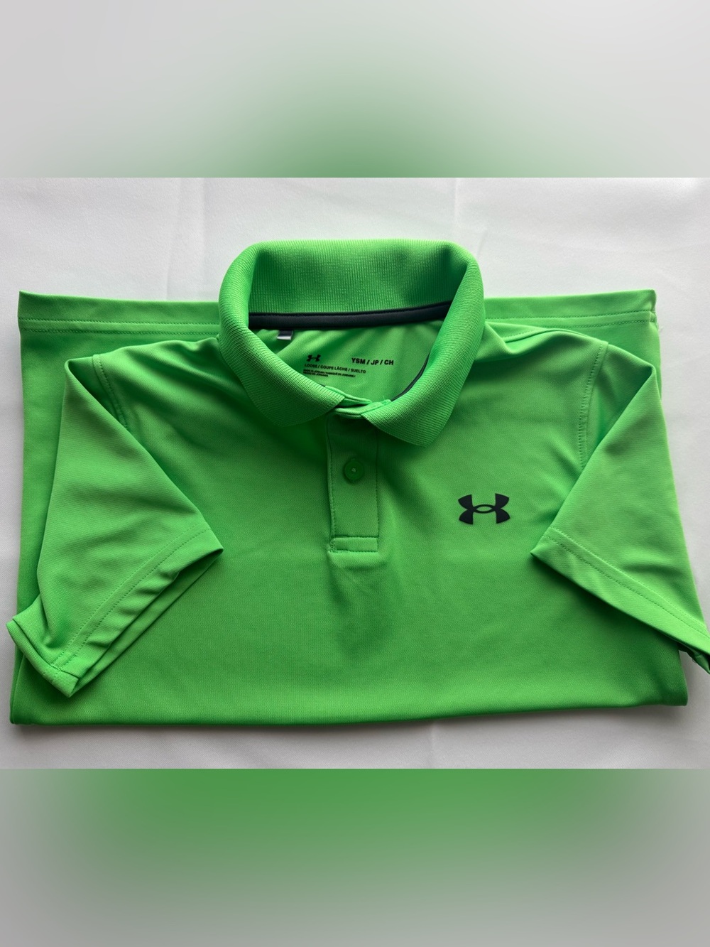Under Armour Boys Lime Green Performance Polo